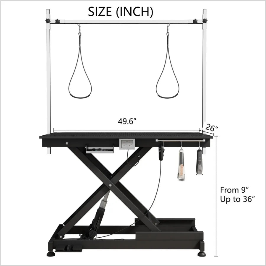 Super Deluxe Electric Pet Grooming Table 110V 220V Professional Groomer