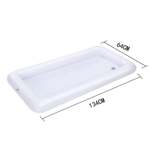 1PCS Swimming Pool Beer Bar Air Floating Row Inflatable Water Sports Table Summer Beach Food Drink Tray Party Bucket Cup Holder