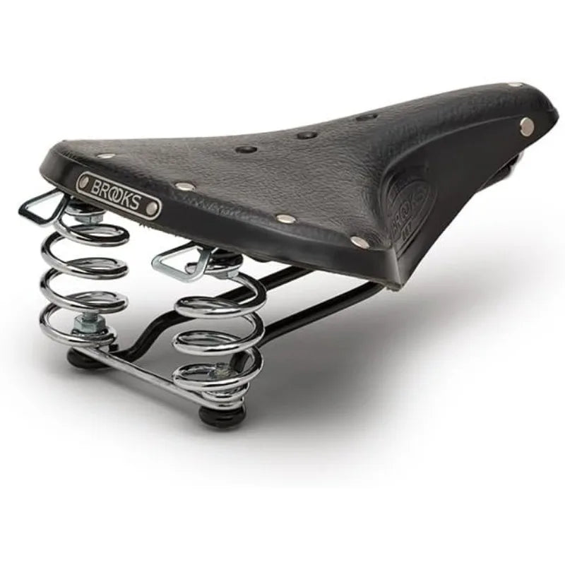 Brooks England B67 Leather Bike Saddle with Suspension Springs Handmade in England