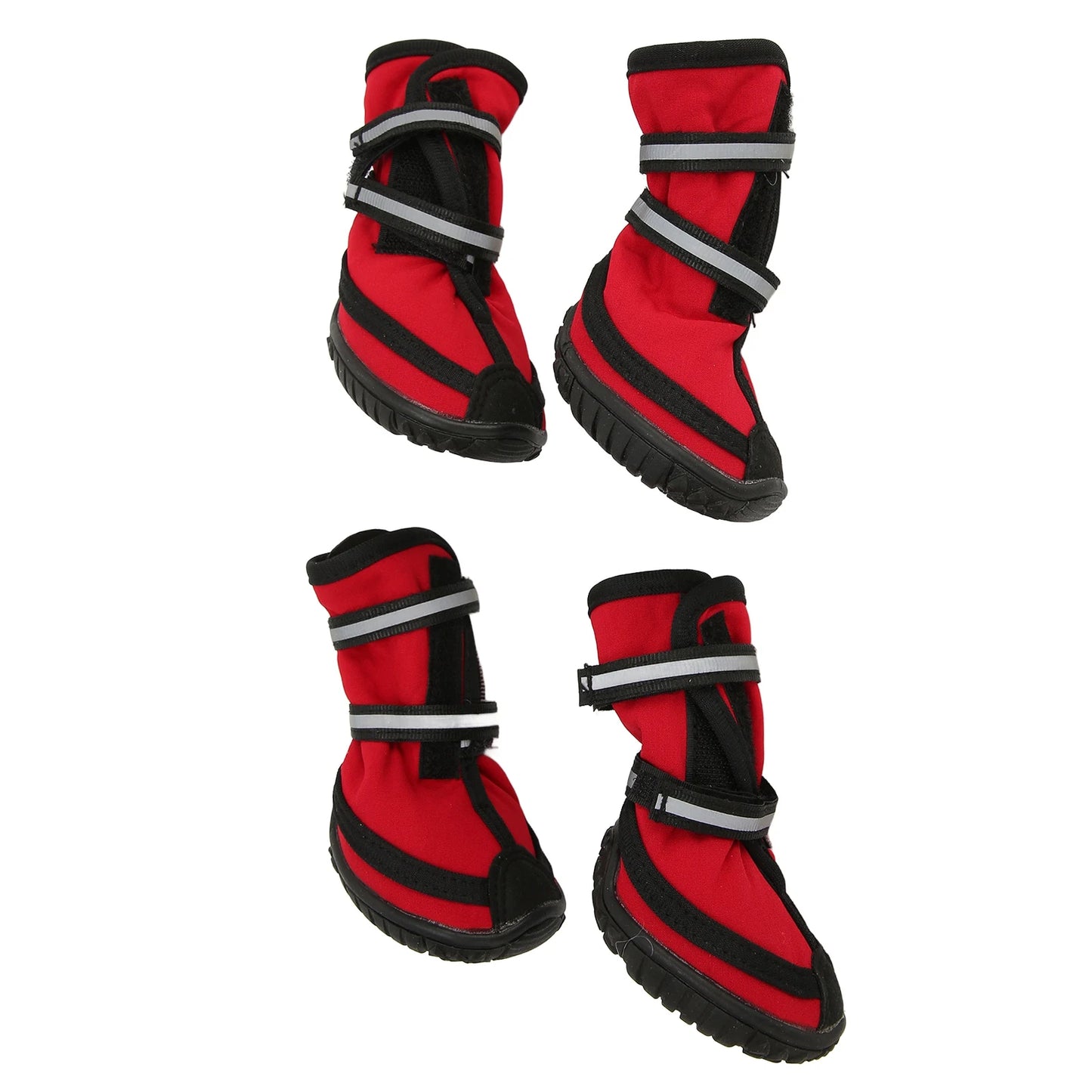 Dog Hiking Shoes with Strong Slip Resistant Sole Summer Breathable Adjustable Reflective Pet Paw Protectors Size M