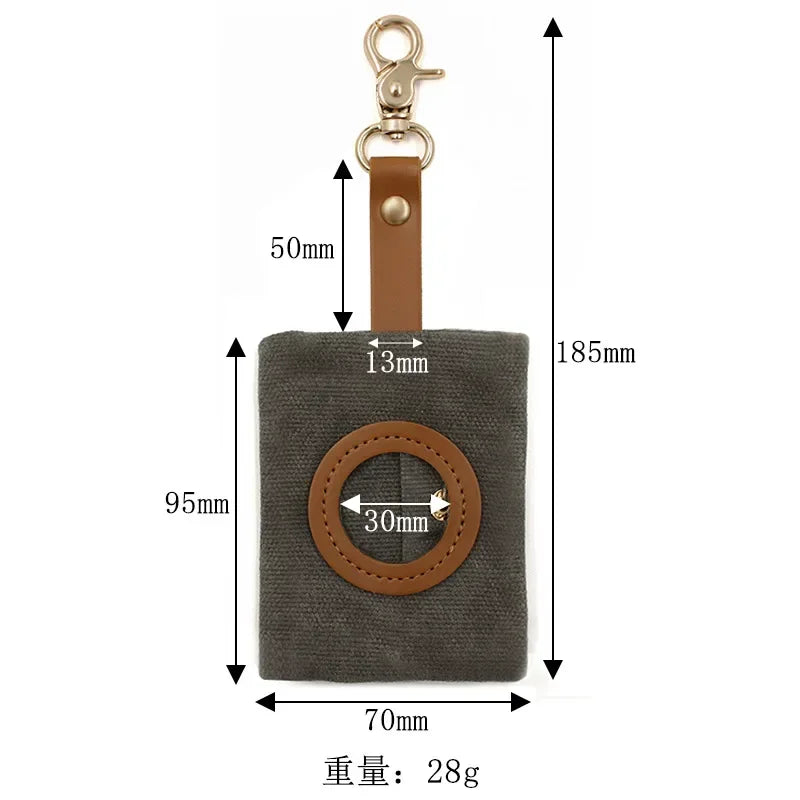 Pet Dog Poop Bag Holder Leash Adjustable Mini Travel Garbage Bag Waste Dispenser Portable Cleaning Tool