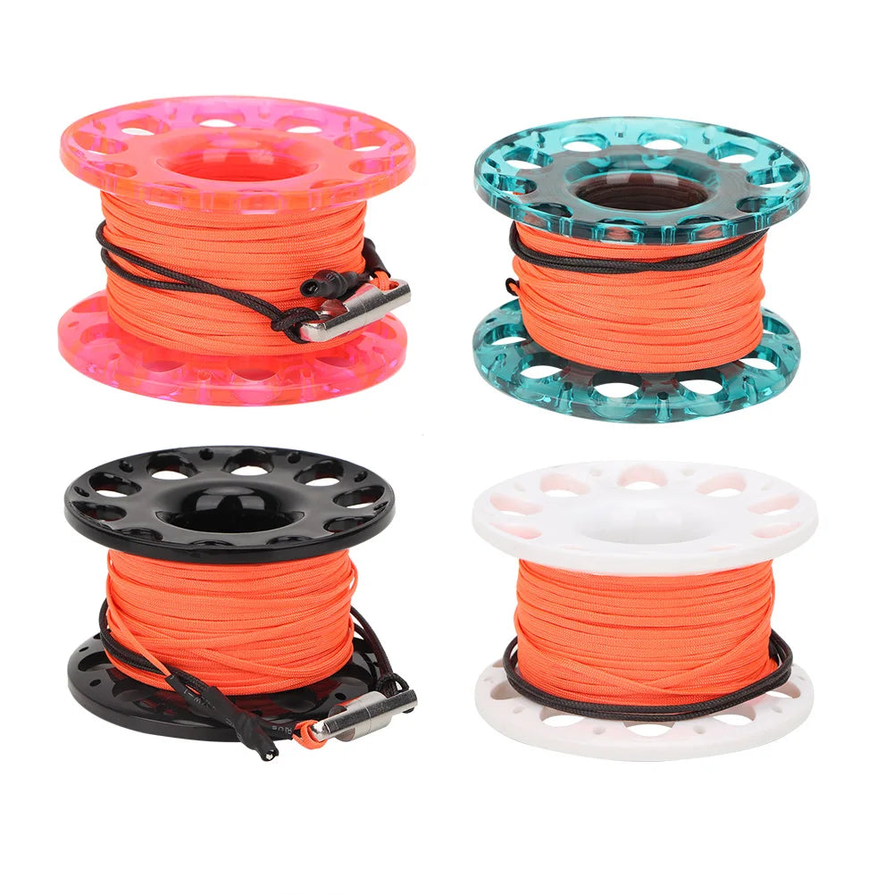 Underwater Accessory 30m 4 Colors Plastic Diving Finger Spool