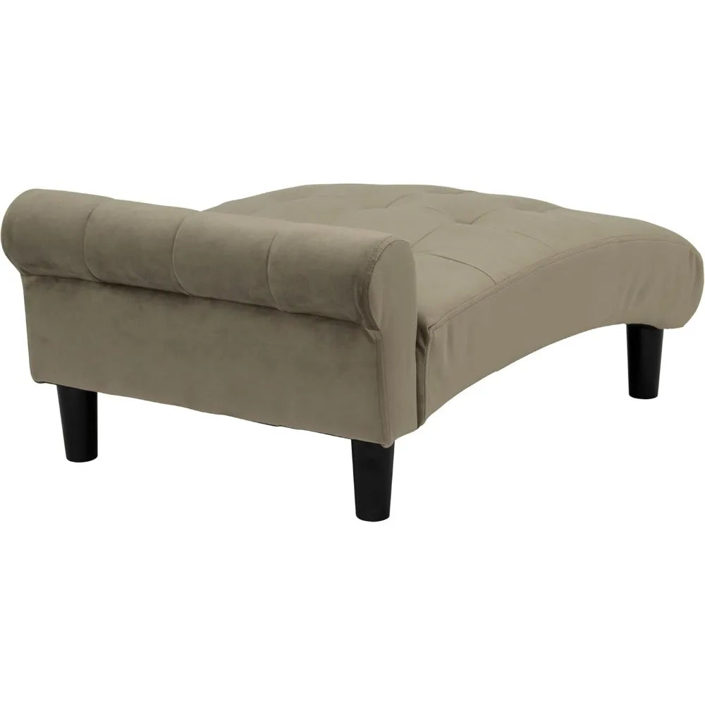 21" Wide Pet Chaise Lounge Bed for Small to Medium Dog or Cat, 28.8" L x 20.3" W x 13.3" Th