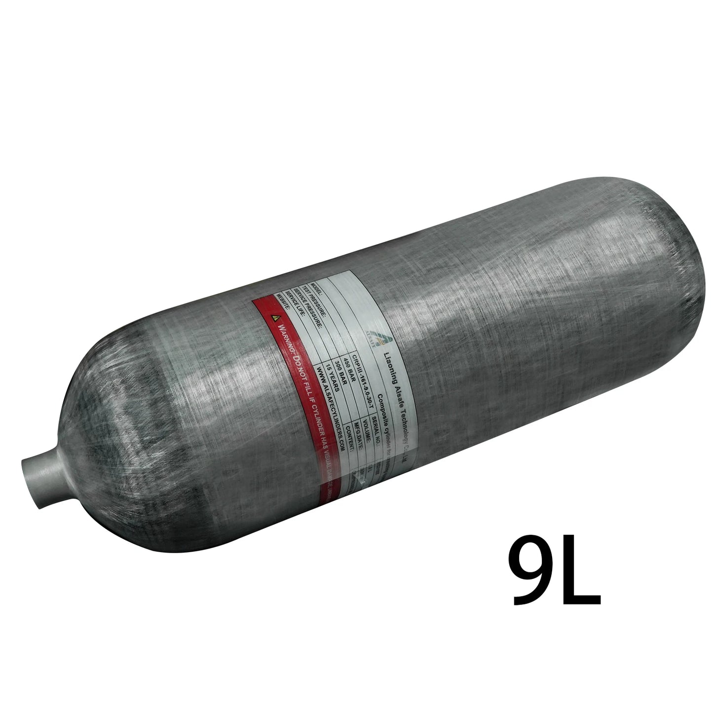 TUXING 4500PSI 300Bar 9L Carbon Fiber Diving Cylinder High Pressure Large Capacity Swimmer Equipment