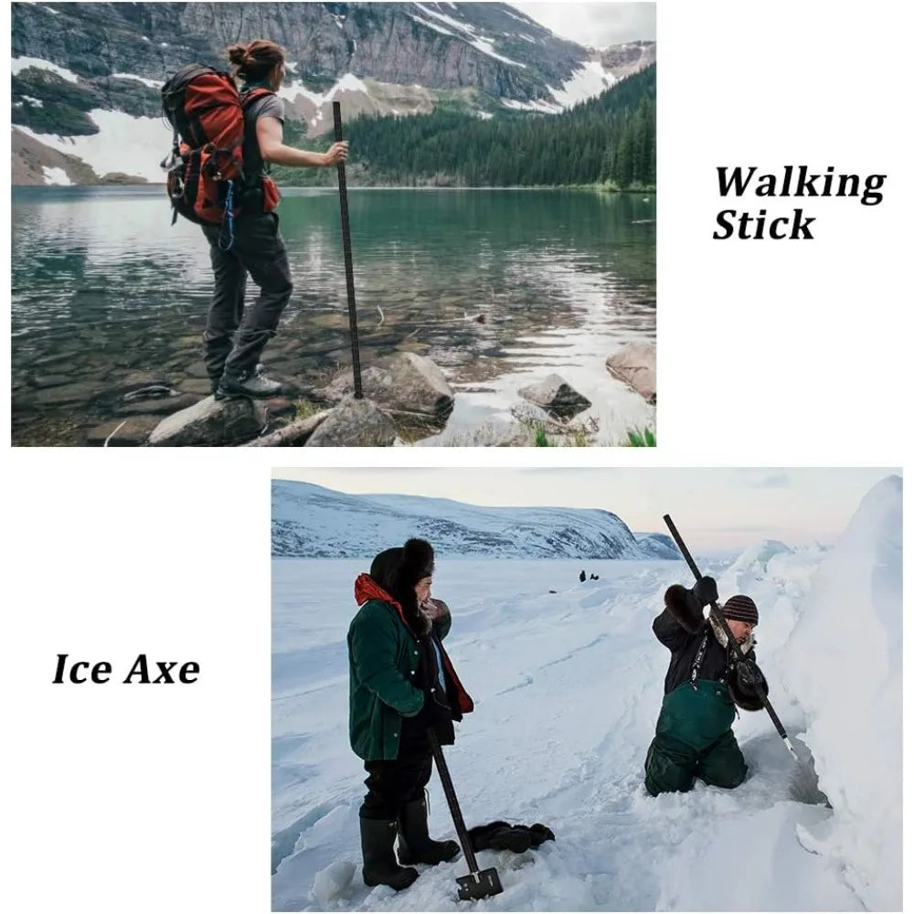 Camping Shovels Axe Military Spade Folding Off Road Tool Kit for Camping Hiking Metal Detecting and Emergency Outdoor Use