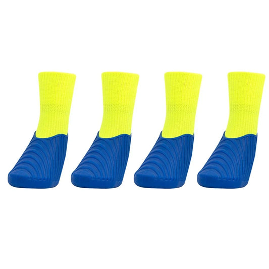 4 Pieces Set Dog Rain Shoes Anti Slip Sole Waterproof Cat Shoe Rubber Boots Outdoor Footwear Socks Dog Foot Cover Protectors