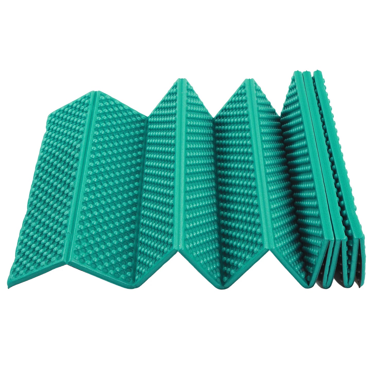 Double Egg Crate Sleeping Pad Foldable Thickened Foam Sleep Mat for Outdoor Camping 186x57CM Dark Green