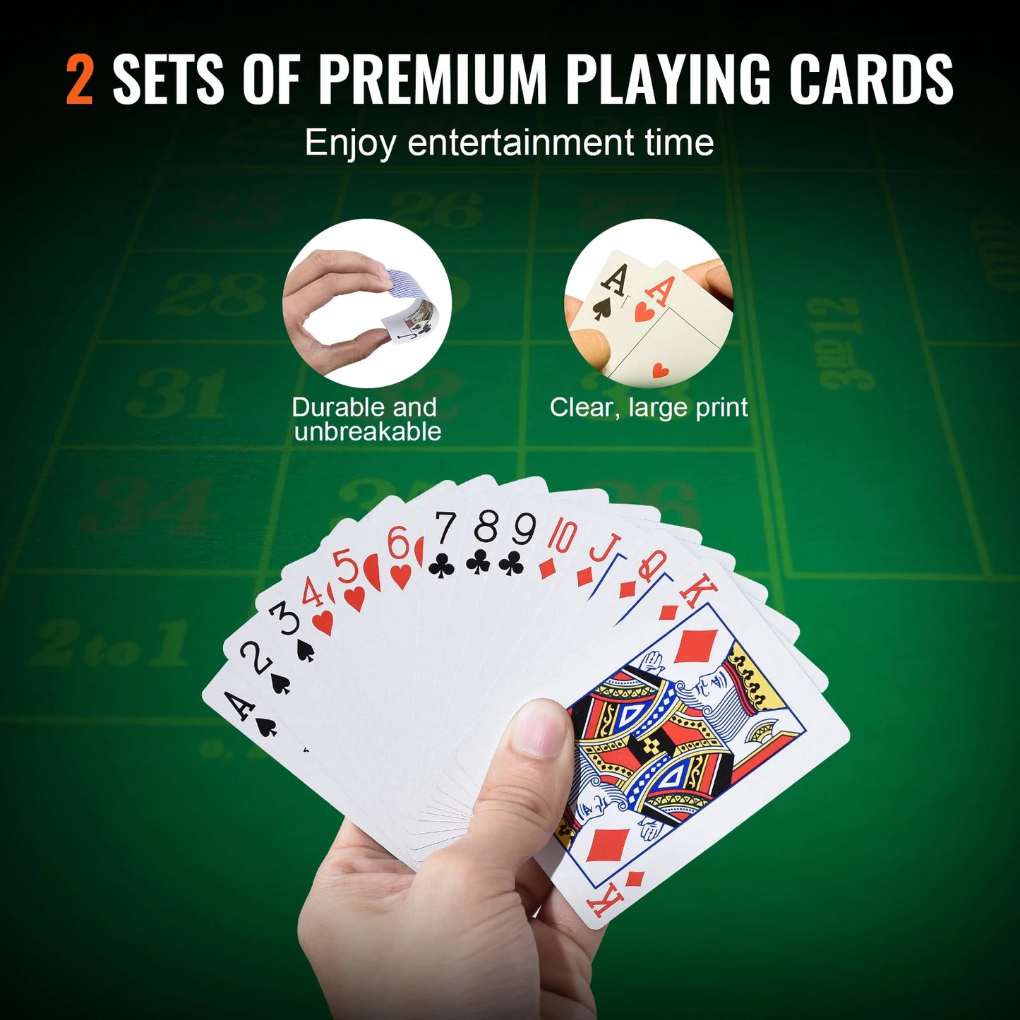SucceBuy 500 Piece Poker Chip Set Complete Poker Playing Game Set with Aluminum Carrying Case for Texas Hold Em and Blackjack