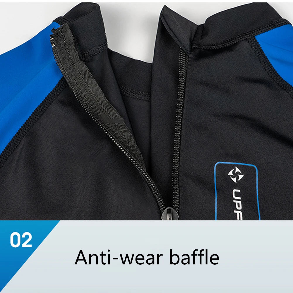 Men's Long Sleeve Diving Skin Suit Sunscreen Snorkeling Surfing Wetsuit Cold Proof Anti Scratch Breathable Outdoor Gear
