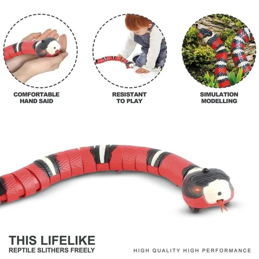Automatic Cat Toys Eletronic Snake Interactive Toys Smart Sensing Snake Tease Toys For Cats Dogs Pet Kitten Toys Pet Accessorie