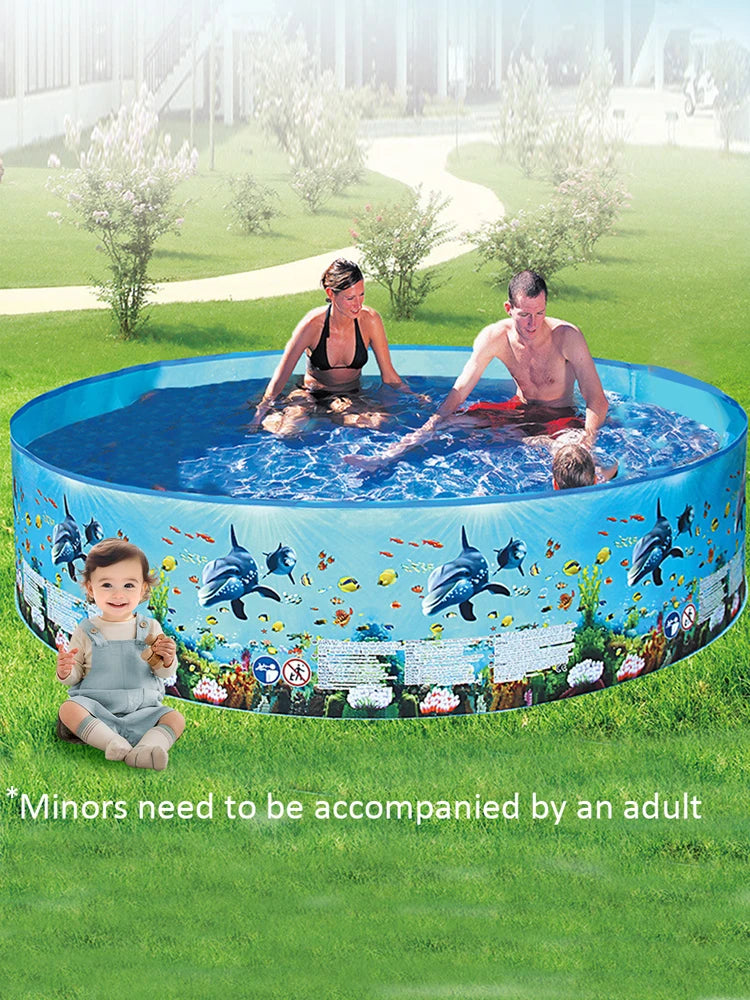 Inflatable Swimming Pool Large Capacity Spray Pool Reusable Baby Bathtub Pool for Outdoor Indoor Playing Water Accessories