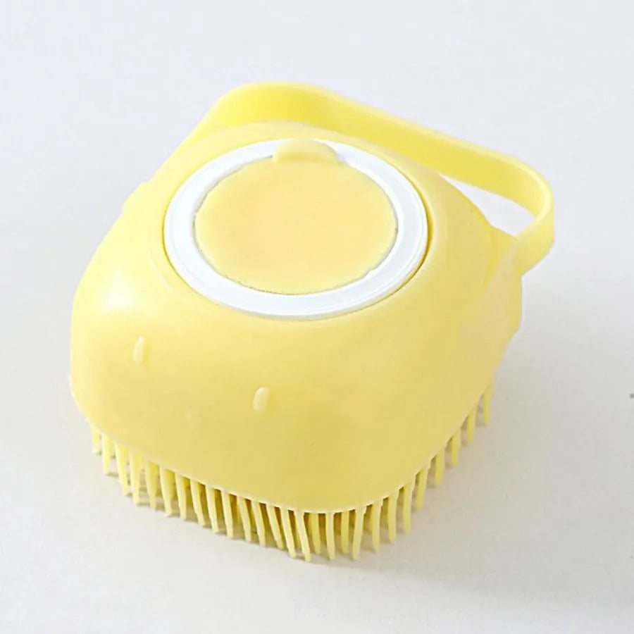 Bathroom Puppy Dog and Cat Bath Massage Gloves Brush Soft Safety Silicone Pet Accessories