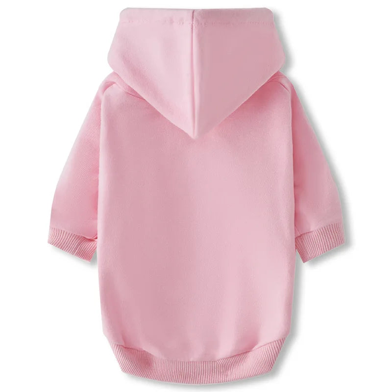 Wholesale  Pet Dog Clothes Luxury Cotton Small Medium Large Big  Plain Winter Warm Pet Dog Clothes Hoodie for Dogs