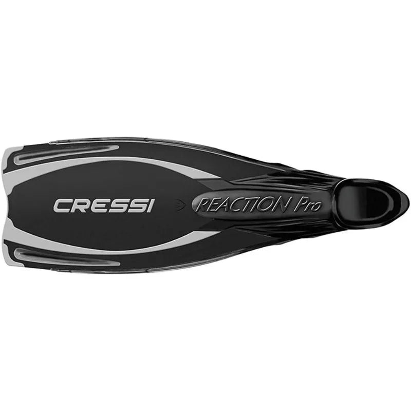 Cressi Adult Snorkeling and Scuba Diving Fins Powerful Full Foot Pocket Fins Reaction Pro Made in Italy US Size 5/6 UK Size 38/39