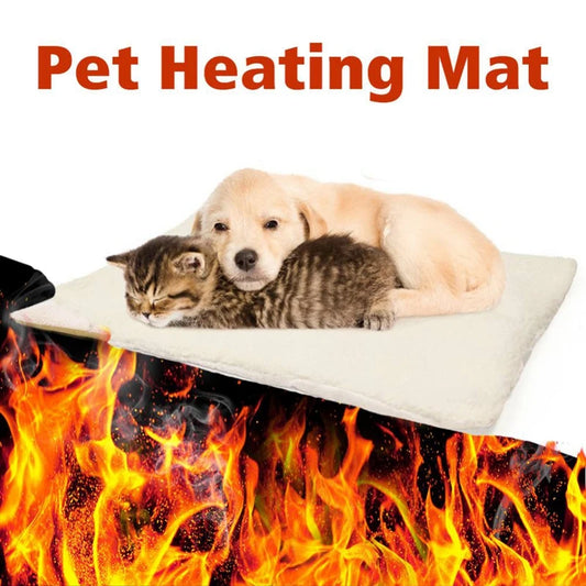 Pet Dog Cat Heating Pad Winter Auto-Heating Blanket 60x45cm