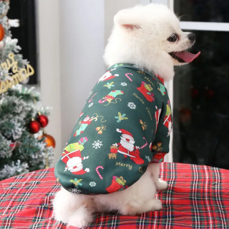 Christmas Dog Clothes Winter Sweater for Small to Large Dogs Cats and Puppies Chihuahua Yorkies Shirts XS to 4XL