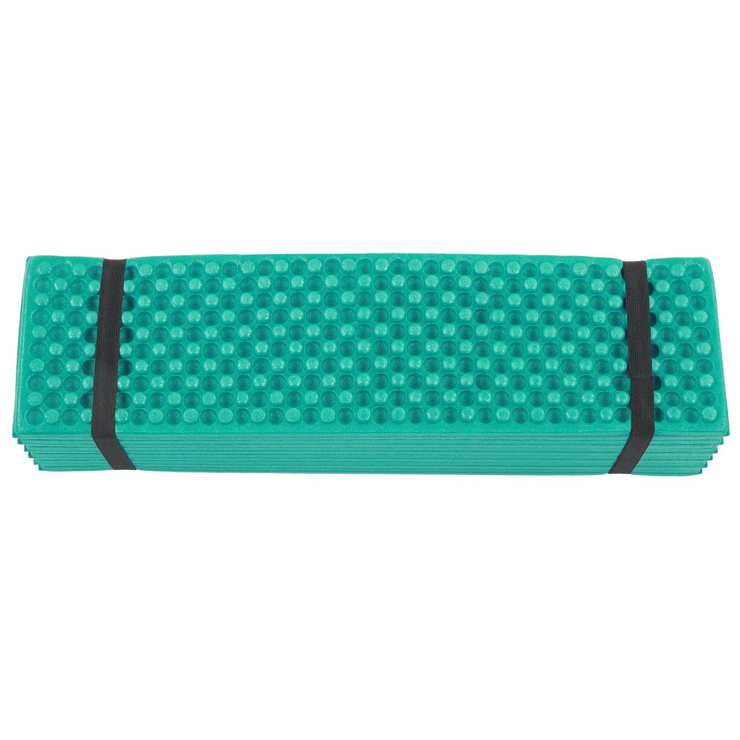 Double Egg Crate Sleeping Pad Foldable Thickened Foam Sleep Mat for Outdoor Camping 186x57CM Dark Green