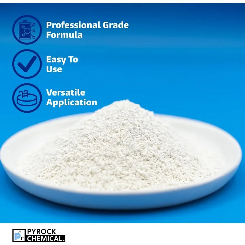 Pool Shock by Aqua Org Plus - 65% Granular Cal Hypo - Swimming Pool Shock for In-Ground, Above Ground, Spas & Hot Tubs - 50