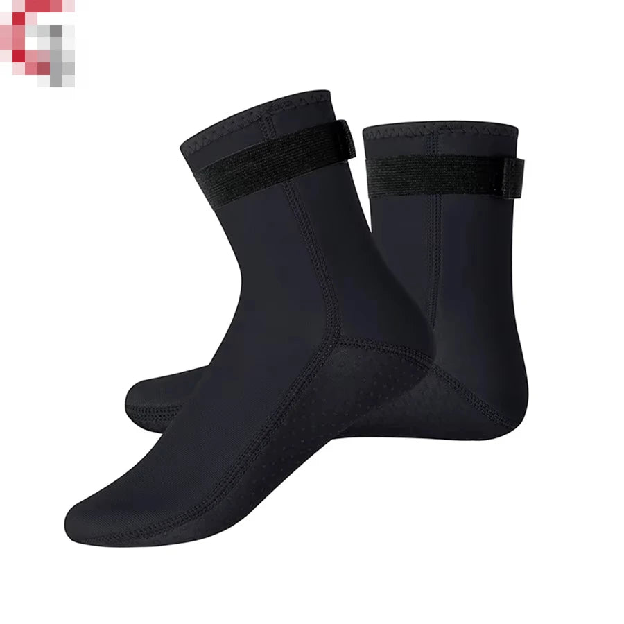 1 Pair Wetsuit Socks 3mm Neoprene Diving Socks Thermal Anti-Slip Scuba Socks Water Booties for Swimming Water Sports Pool shock