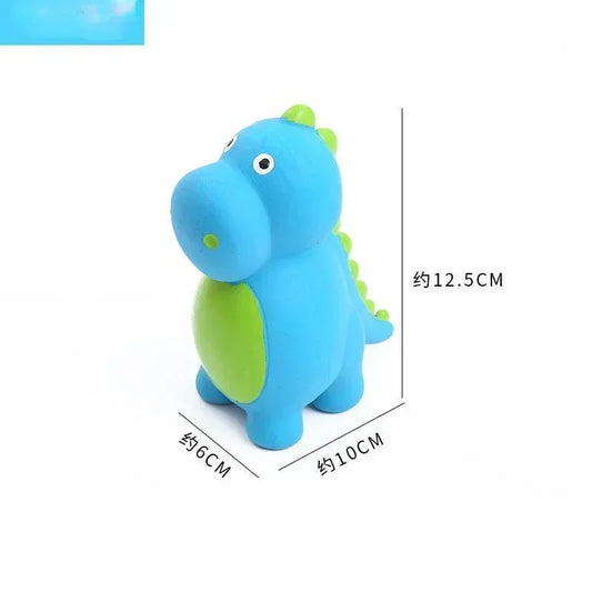 Squeaky Dinosaur Dog Toys Interactive Latex Chew Toy for Excess Energy Release and Fun Play