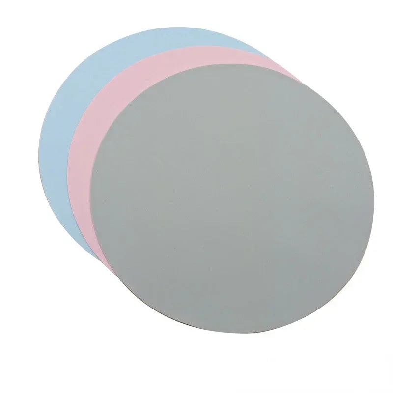 Mat Spill-proof Pet Bowl Silicone Supplies Feeding Anti-Slip Cat Shaped Fountain Feeder Round Accessories Dog For Drinking