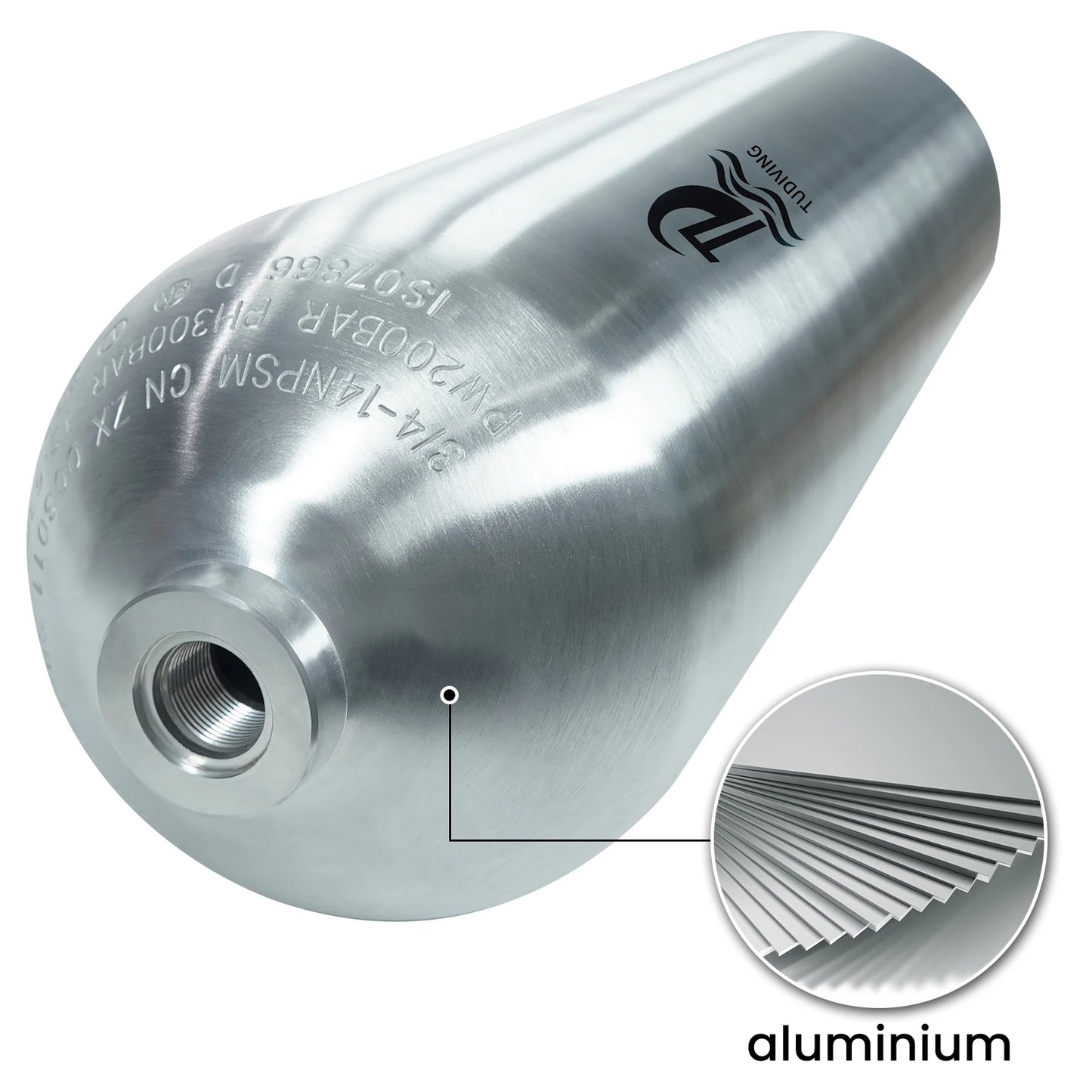 TUDIVING-11.1L Scuba Diving Tank - 80CF Aluminum Diving Cylinder,Diving Tank with DIN Valve Scuba Diving Adapter Filling Station