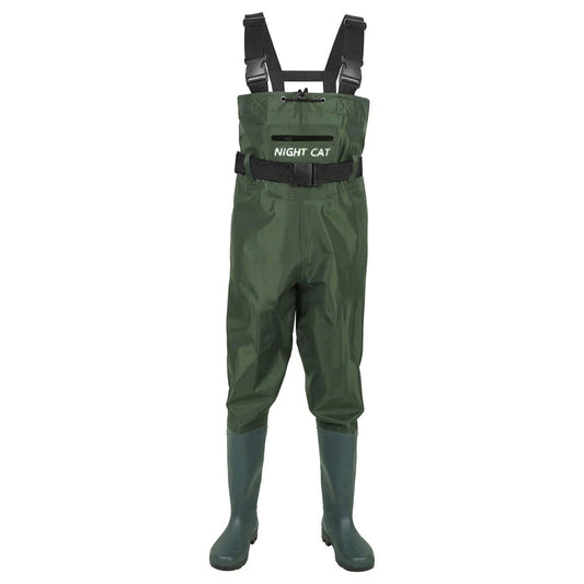 Lightweight Waterproof Breathable Fishing Waders PVC Rubber Chest Waders with Boots for Hunting and Diving