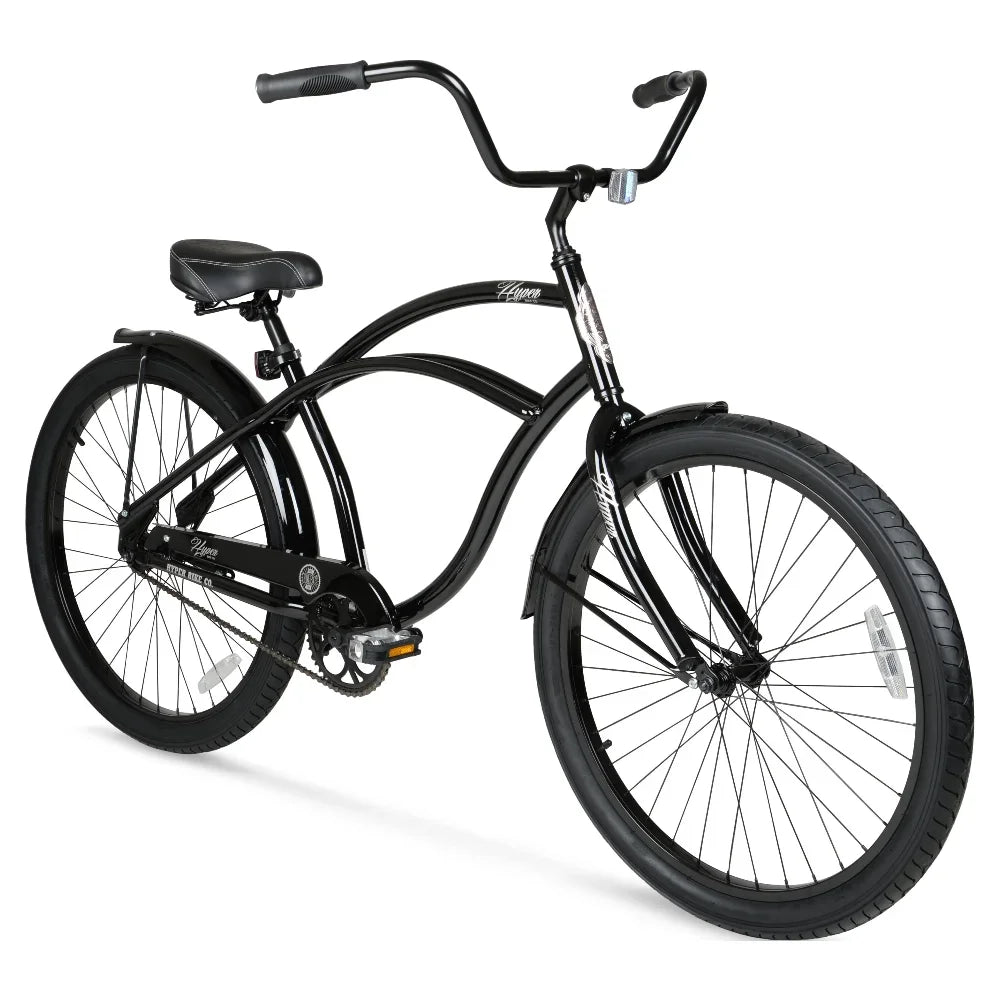 26 Inch Bicycle Men's Beach Cruiser Bike Adult Black