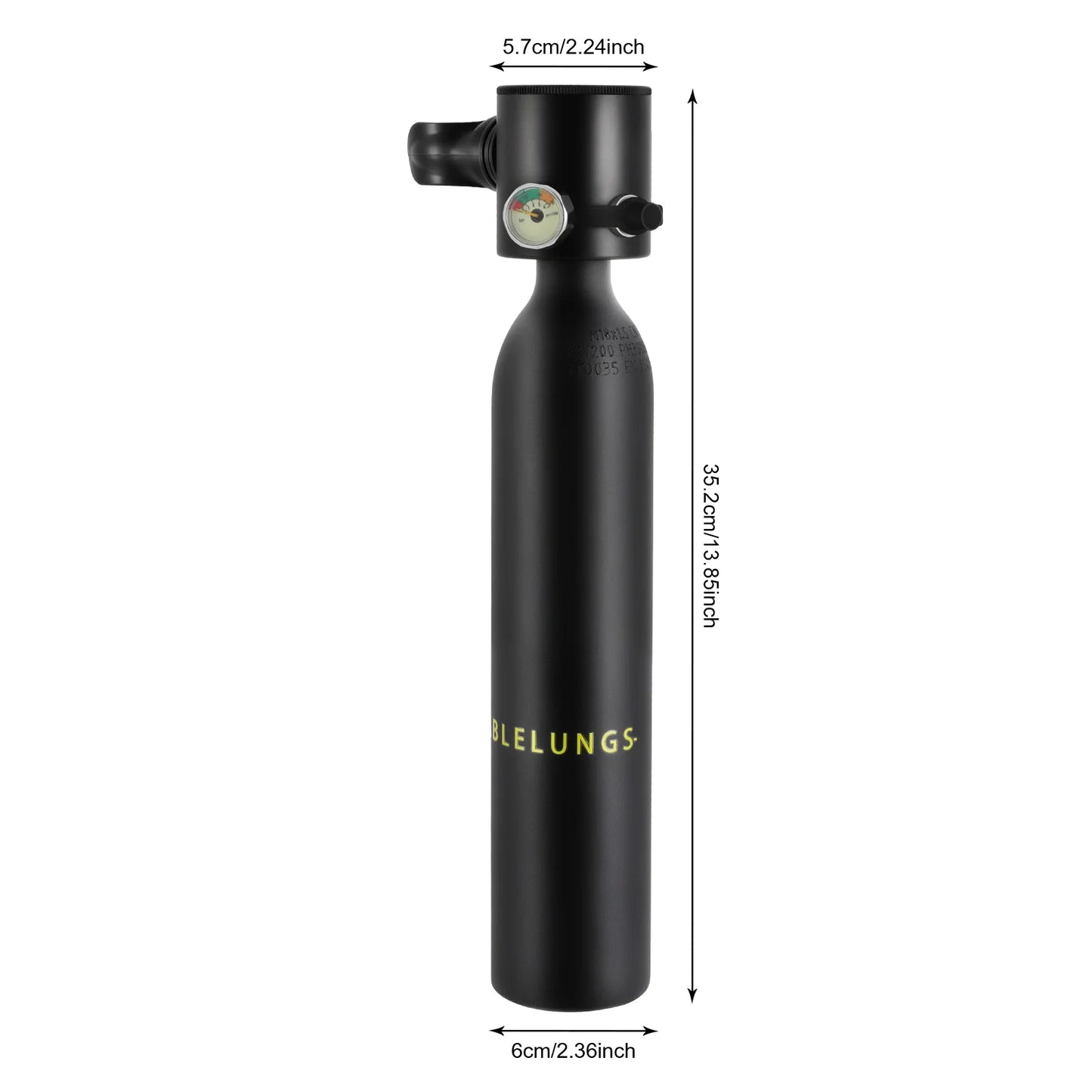 Mini Scuba Tank 0.5L 1L Portable Diving Oxygen Tank Kit Underwater Breath Device 5-10 Minutes Dive Time
