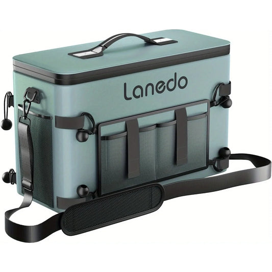 34/28 Can Lanedo Soft Sided Cooler Collapsible Waterproof Ice Chest Travel Cooler for Food Shopping Camping Fishing