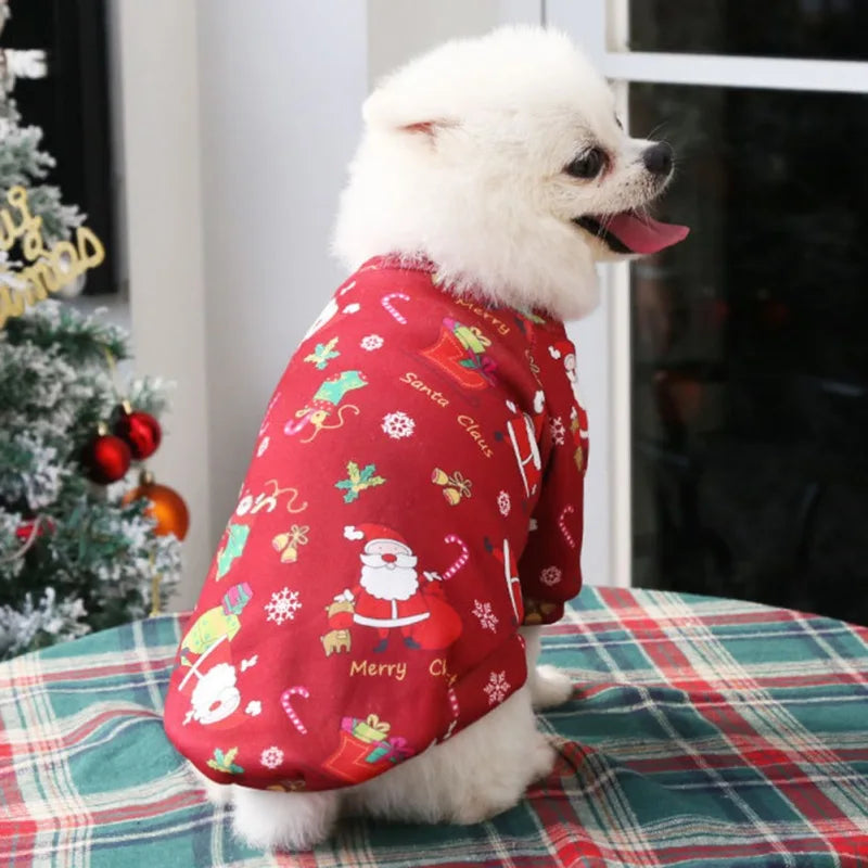 Christmas Dog Clothes Winter Sweater for Small to Large Dogs Cats and Puppies Chihuahua Yorkies Shirts XS to 4XL