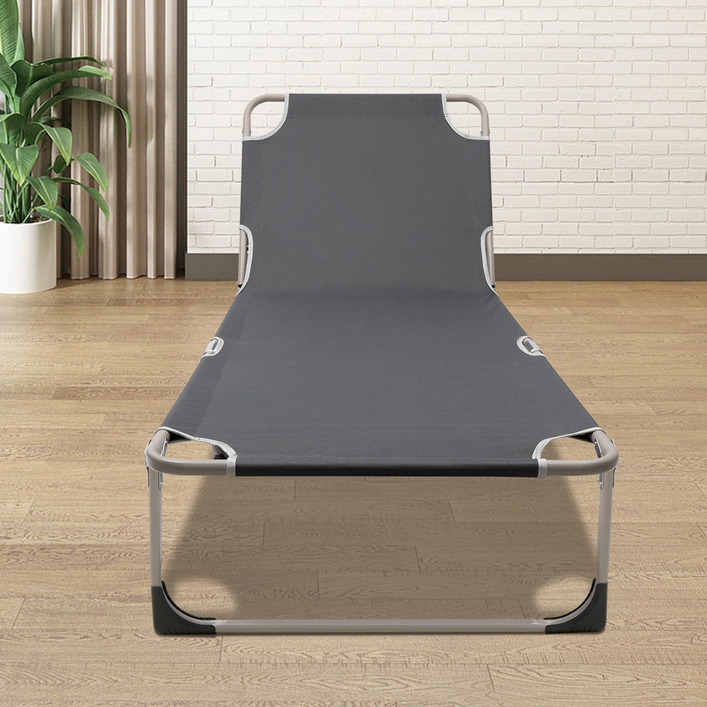 Extra Wide Folding Cot for Adults Stable Folding Bed for Outdoor Camping and Indoor Office Use
