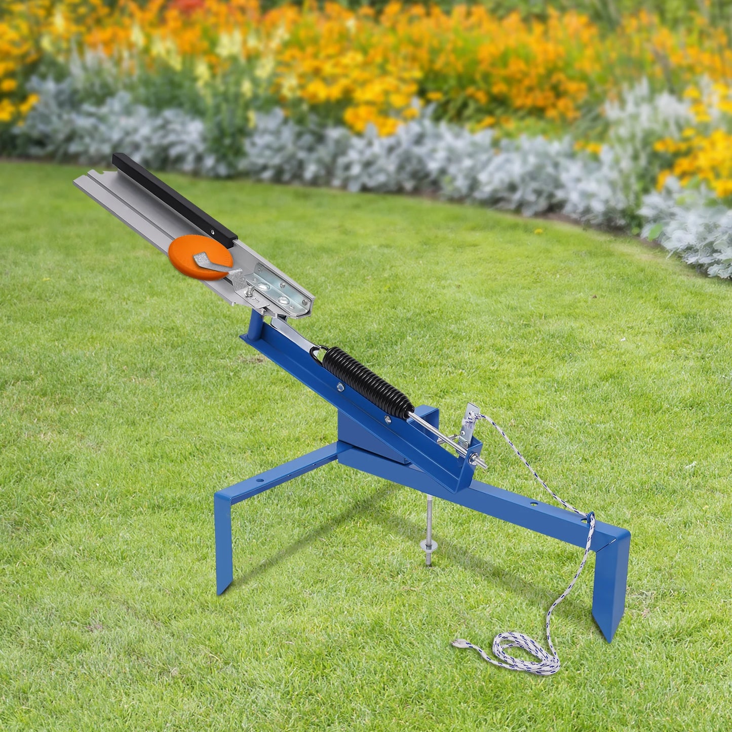 5 to 35 Degree Trap Launcher Clay Pigeon Target Thrower Manual for Shotgun Practice Single and Double Targets