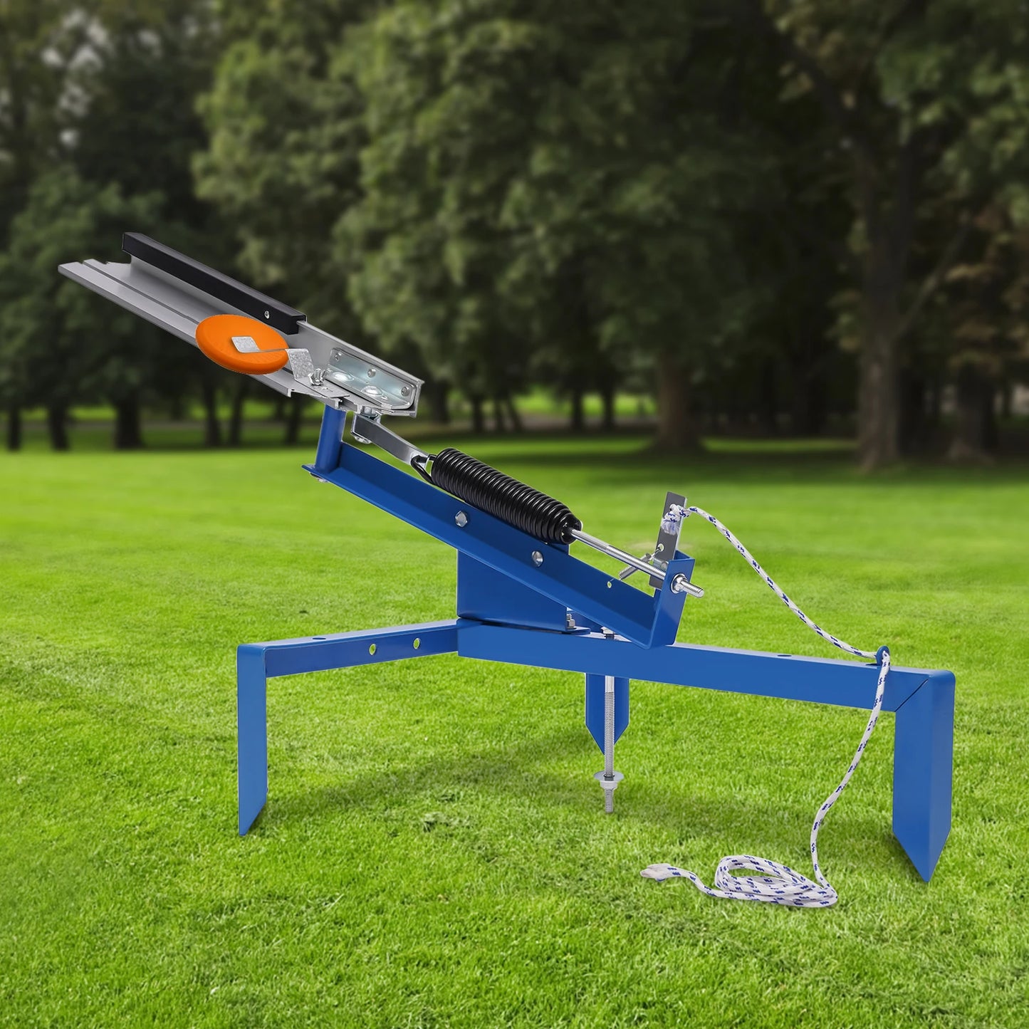5 to 35 Degree Trap Launcher Clay Pigeon Target Thrower Manual for Shotgun Practice Single and Double Targets