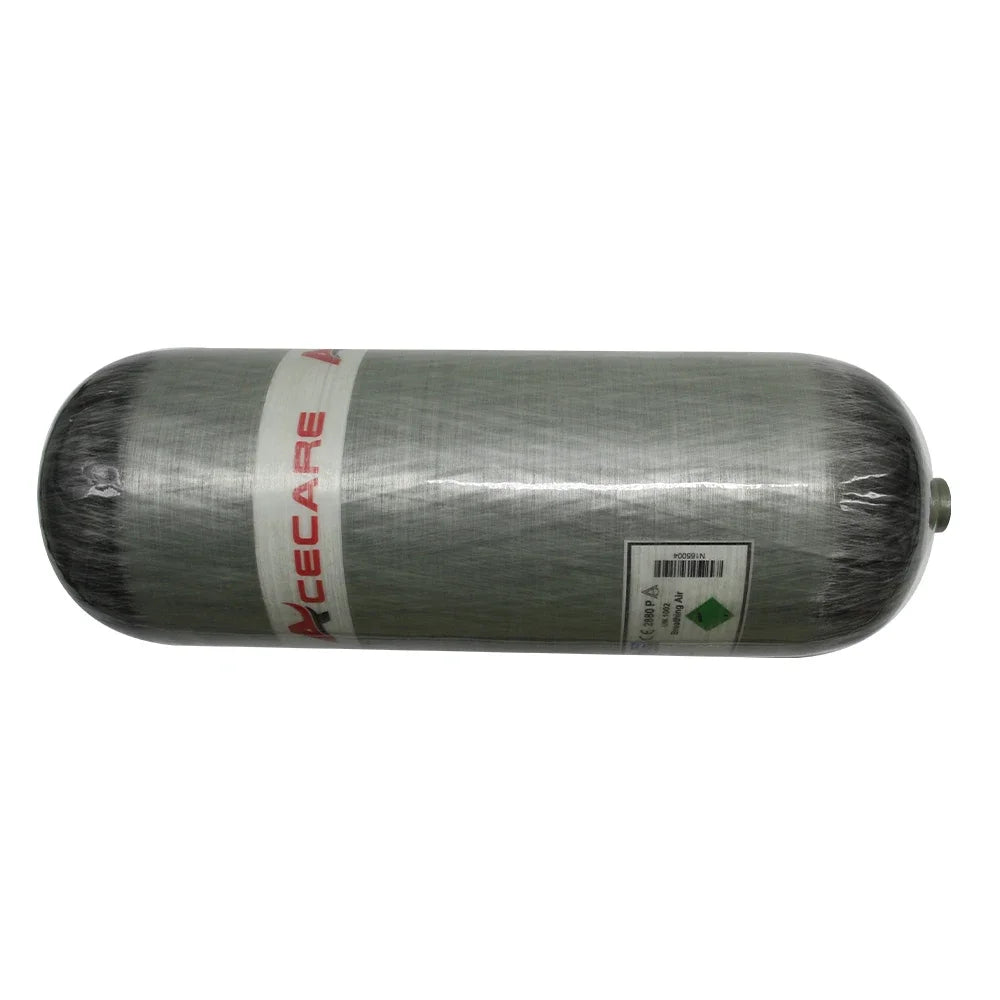 Acecare 4500Psi 300Bar 12L Carbon Fiber High Pressure Air Tank HPA Fill Station with Regulating Valve for Scuba Diving M18X1.5