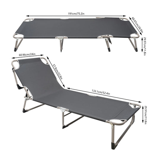 Extra Wide Folding Cot for Adults Stable Folding Bed for Outdoor Camping and Indoor Office Use