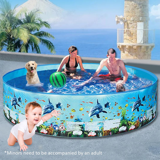 Inflatable Swimming Pool Large Capacity Spray Pool Reusable Baby Bathtub Pool for Outdoor Indoor Playing Water Accessories
