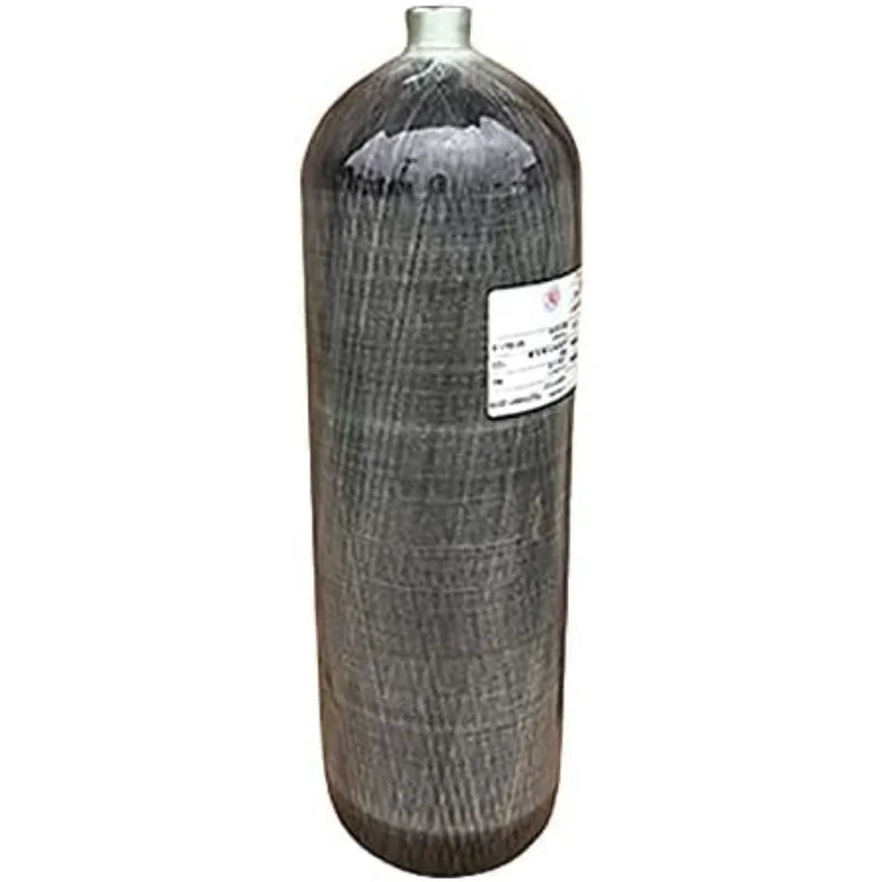 TUXING 4500 PSI Carbon Fiber Scuba Tank 6.8L High Pressure Composite Cylinder Deep Dive Gas Cylinder
