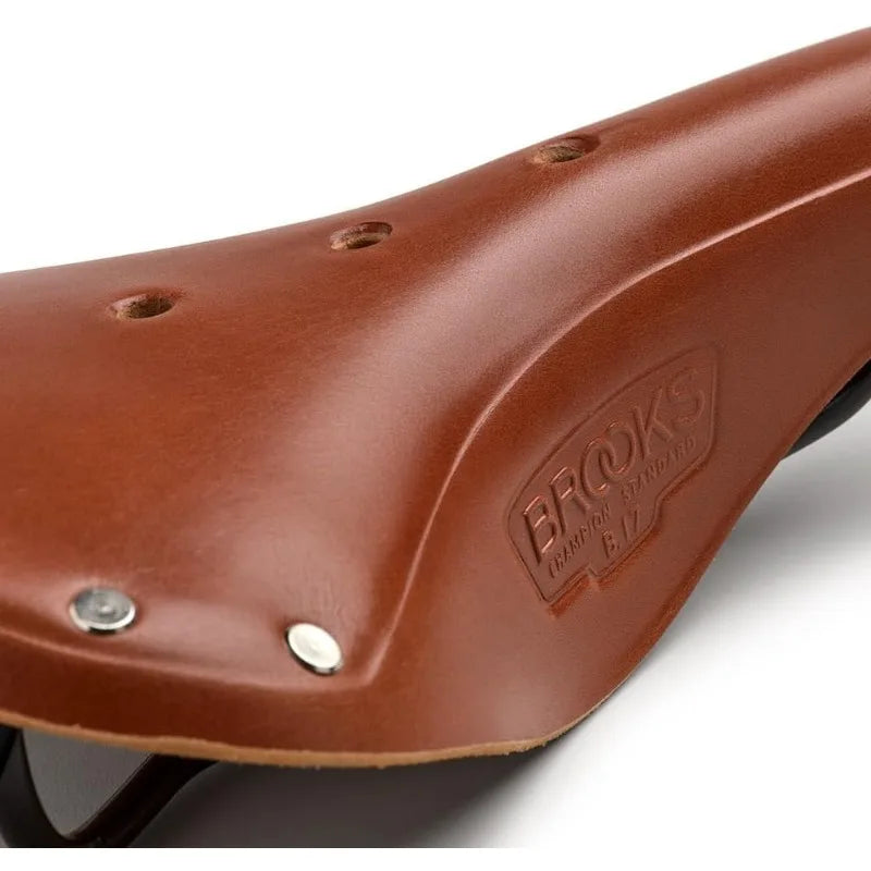 Brooks England B17 Leather Bike Saddle Supremely Comfortable for Long Distance Touring and Road Riding
