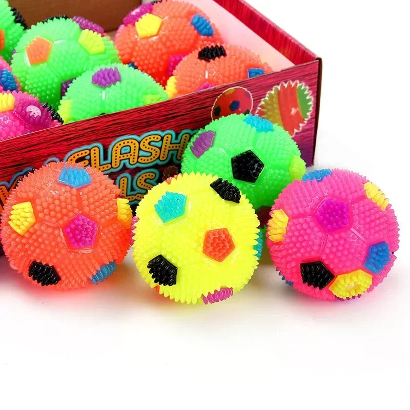 Health Cleans Ball Your Toy Gum Light Dog Squeak Soccer Pet Teeth Bouncy Light And LED Ball And Flashing Dental Promotes Sound