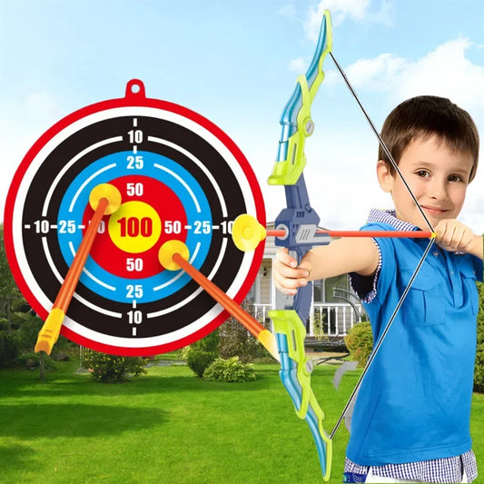 Bow and Arrows Kids Archery Bow Practice Recurve Bow Indoor Outdoor Sports Game Hunting Shooting Toy Gift Kit Set