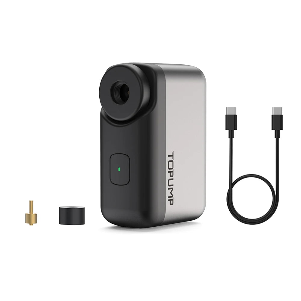 Mini Bike Pump Portable Electric Bike Pump Ultra Small 120PSI Battery Bicycle Pump Automatic Shut Off Presta Schrader