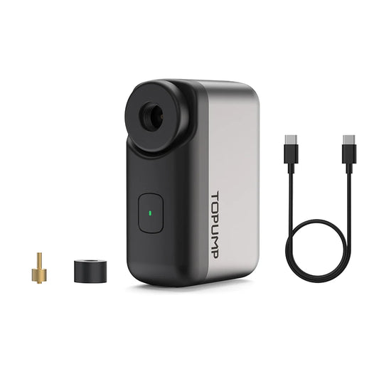 Mini Bike Pump Portable Electric Bike Pump Ultra Small 120PSI Battery Bicycle Pump Automatic Shut Off Presta Schrader