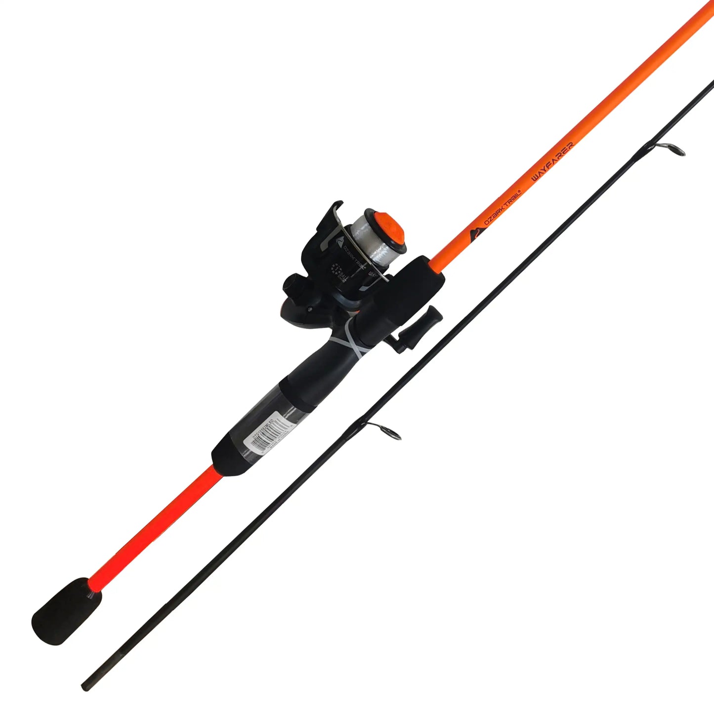 Wayfarer Spinning Fishing Rod and Reel Combo, Orange 5.6ft