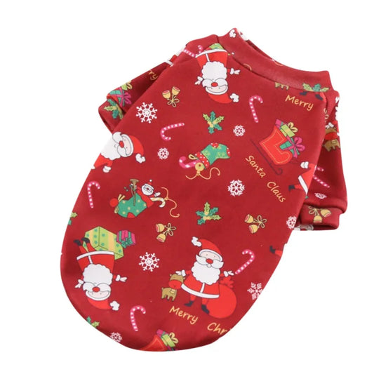 Christmas Dog Clothes Winter Sweater for Small to Large Dogs Cats and Puppies Chihuahua Yorkies Shirts XS to 4XL