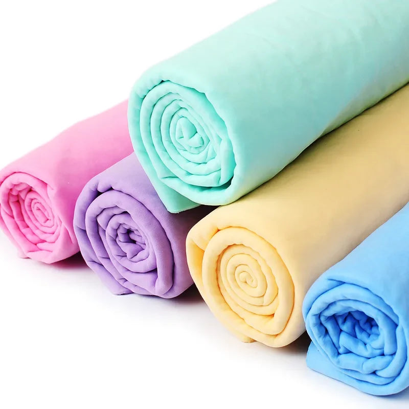 New Deer Skin Pet Towel Quick Drying High Water Absorption Cat Dog Bath Towel Dry Cleaning Multi Functional Pet Products