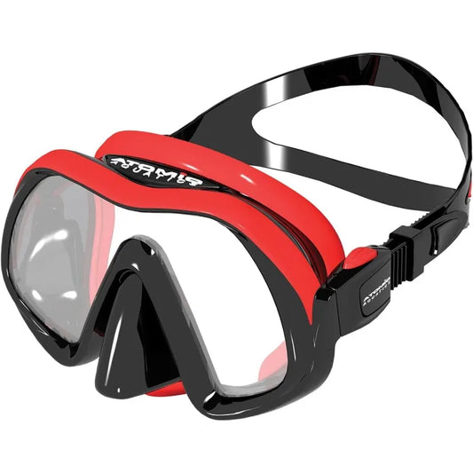 Aquatics Venom Frameless Scuba Diving Mask with Rigid Silicone Skirt | Comfortable Ultra-Clear Swimming Mask for Scuba Diving