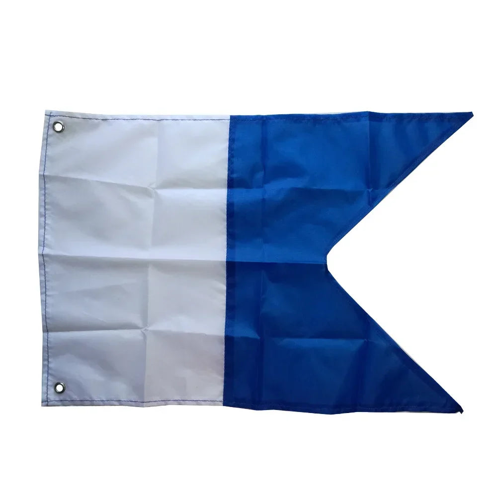 2 Size Large Dive Boat Flag International Sign Universal Scuba Diving Boat Floating Flag with Metal Grommets Accessories Scuba