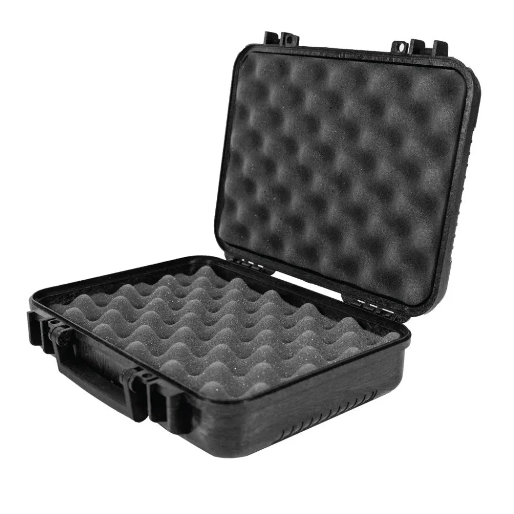 Max-Ops Black Hard Sided Handgun Case TSA Approved All Weather Design 3.5 x 11.5 x 9.5 Inches