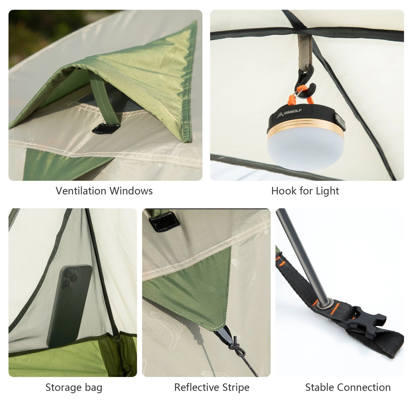 BISINNA Ultralight Camping Tent 2 Person Waterproof Easy Setup